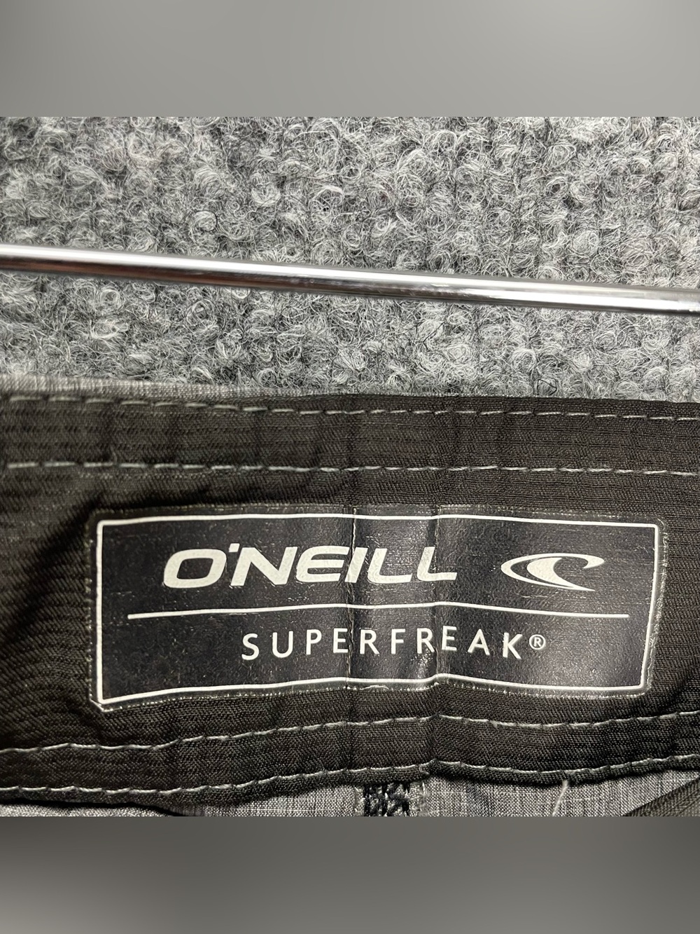 O’Neill Boardshorts Mens 38 Gray Superfreak Hybrid Drawstring Surf Swim Beach - Picture 4 of 7
